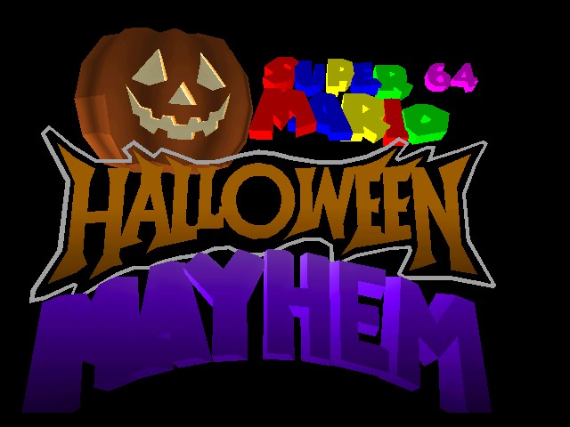 Super Mario 64 - Halloween Mayhem Title Screen